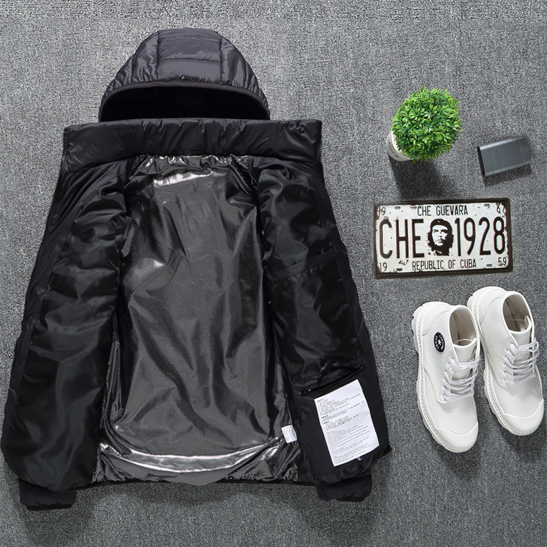 Winter Heated Jacket USB Electric Cotton Coat Zip-up Heater Thermal Clothing Heating Vest For Men - Image 8